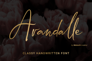Arandalle Script: A Stylish Handwritten Font for Editorial Design