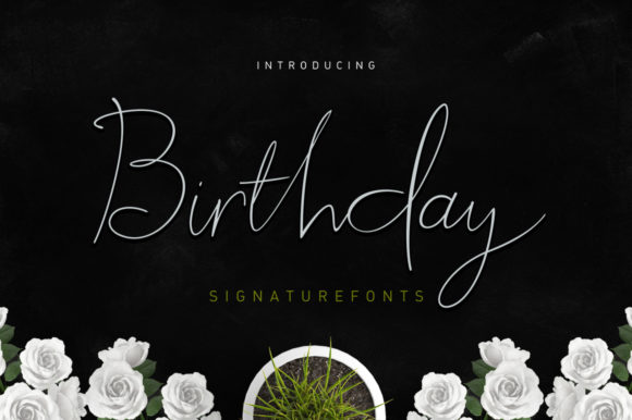Birthday Script: A Modern Handwritten Font for Campaign Headlines