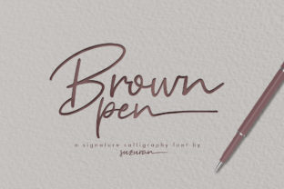 Brown Pen Script: A Warm, Elegant Display Font for Digital Brands