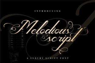 Melodious Script: A Luxe Script Font for Handmade Labels & Invitations