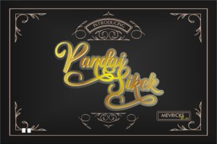 Pandai Sikek Script: A Beautiful Font for Digital Design