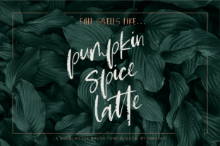 Pumpkin Spice Latte Script: A Bold Font for Impactful Digital Design