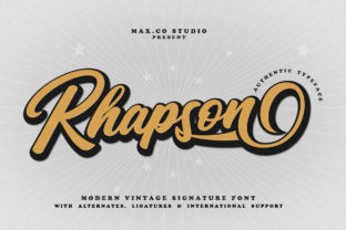 Rhapson Script: A Soft, Retro Script Font for Thoughtful Editorial Design