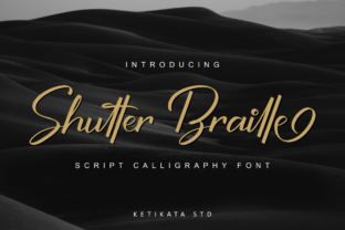 Shutter Braille Script: A Versatile Script Font for Crafters and Designers
