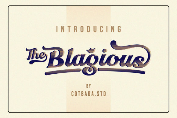 The Blagious Script: A Font That Elevates Brand Identity
